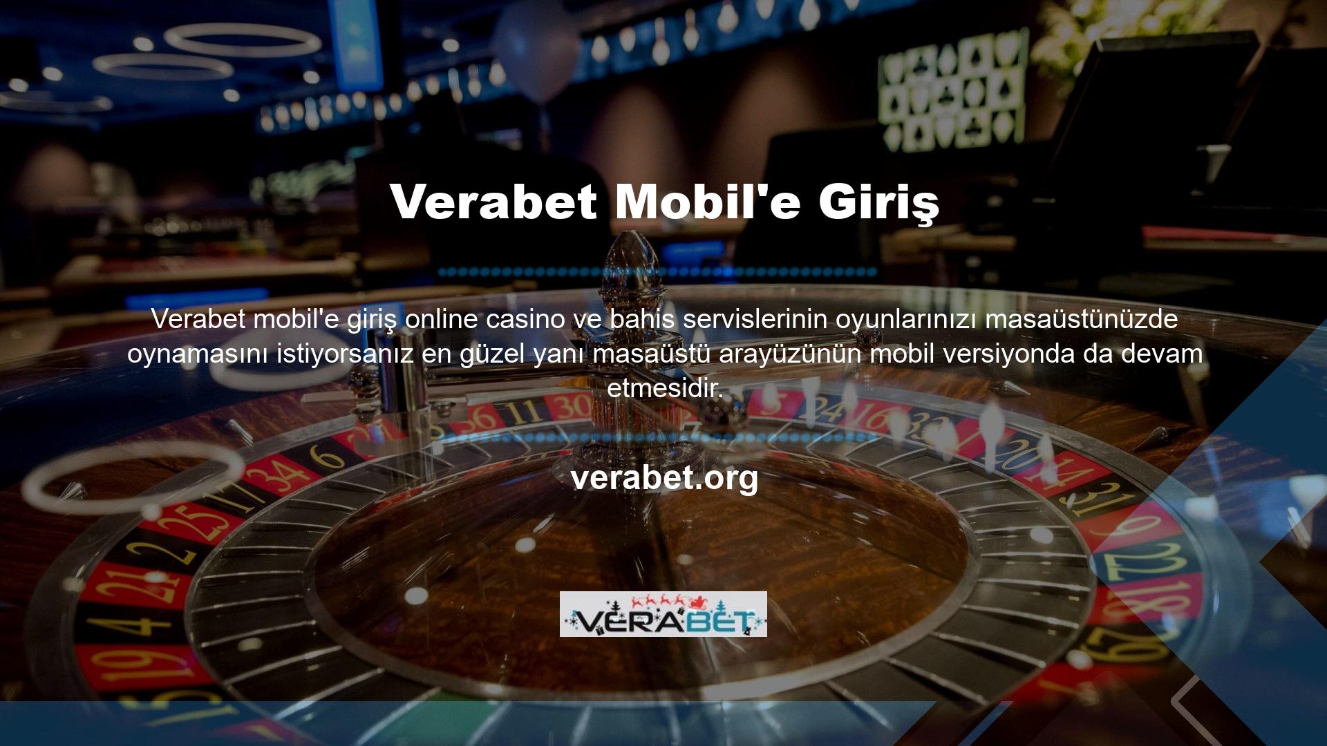 Verabet Mobil'e üye olarak sitenizin anlaşılır yapısını kontrol edebilirsiniz