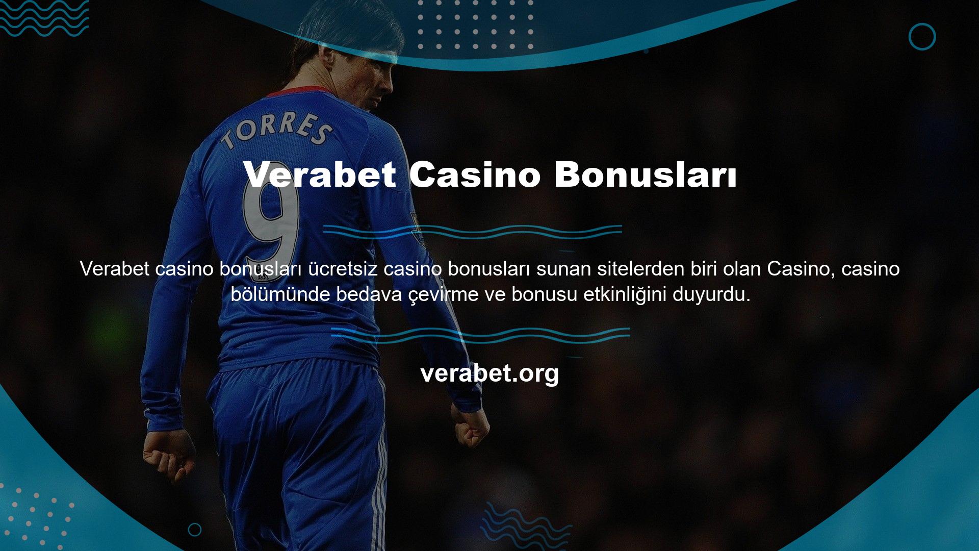 Verabet Online Casino bölümündeki promosyonlarınızı, özellikle Verabet bonusu olmak üzere slot oyunları için de kullanabilirsiniz